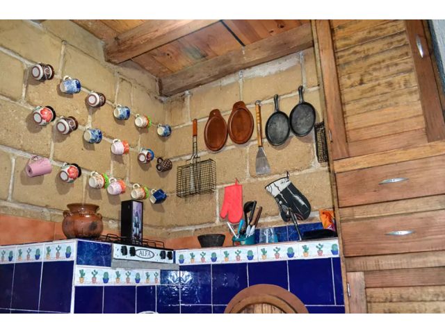 Cocina equipada, Cabaña Colibrí